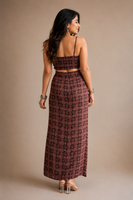 साँझ | Saanjh— Ajrakh Mandala Cotton Skirt Coord