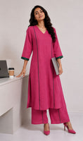 रानी | Raani — Pink Contrast Coord Set
