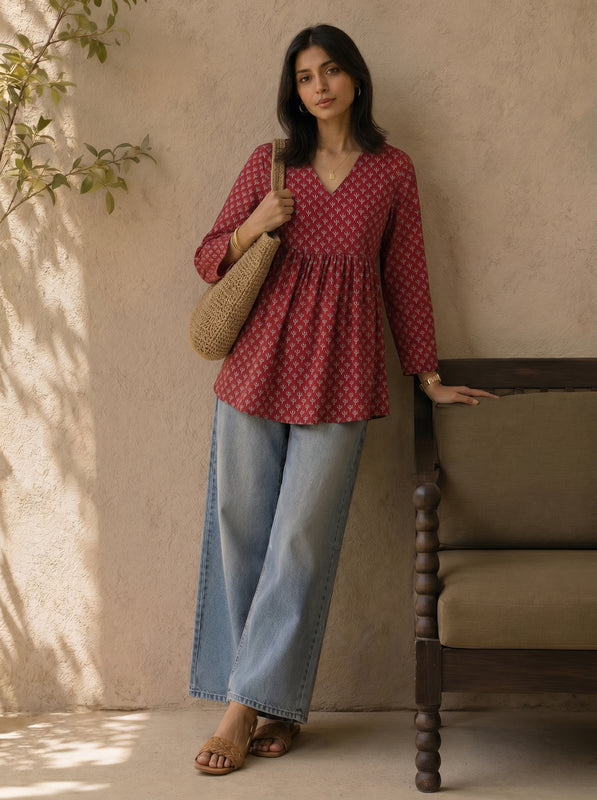 लाल इश्क़ | Laal Ishq — Peplum Kurti