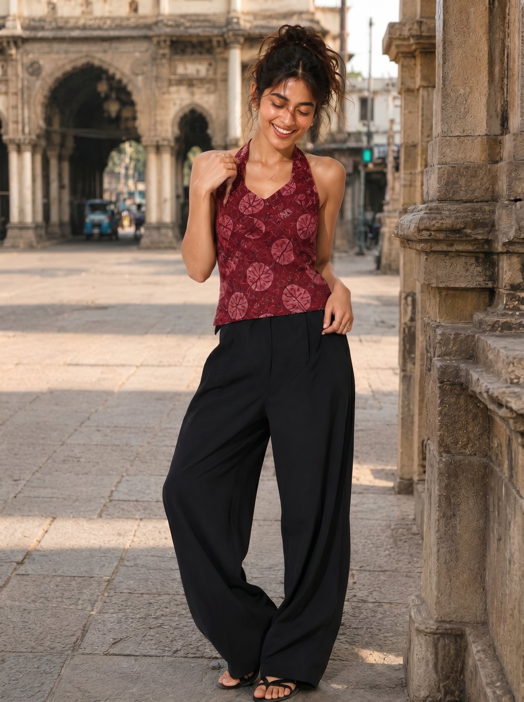 मिर्ची | Mirchi — Backless Halter Kurti